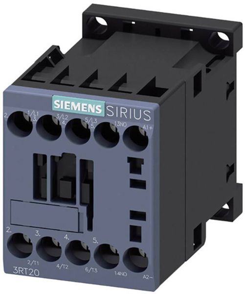 Siemens 3RT2017-1BB41 Schütz 3 Schließer 5.5kW 24 V/DC 12A mit Hilfskontakt 1St.