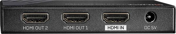 Produktbild: LINDY 2 Port HDMI 18G Splitter 2 Port HDMI-Splitter 3840 x 2160 Pixel Schwarz