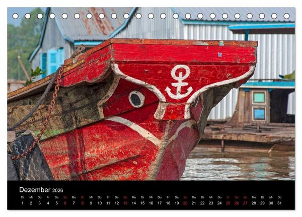 Produktbild: Das Mekong-Delta (Tischkalender 2026 DIN A5 quer), CALVENDO Monatskalender