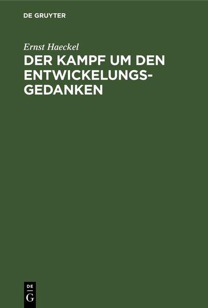 Produktbild: Der Kampf um den Entwickelungs-Gedanken