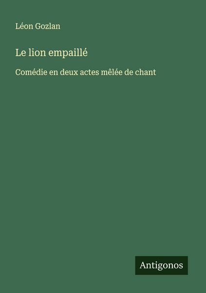 Produktbild: Le lion empaill&eacute;