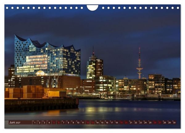 Produktbild: Magic Nights Hamburg (Wandkalender 2027 DIN A4 quer), CALVENDO Monatskalender