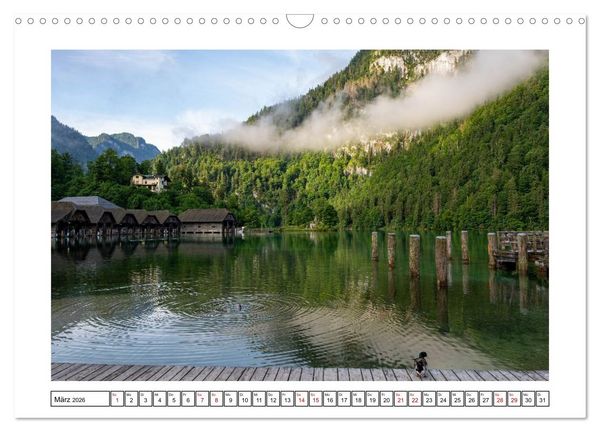Produktbild: Morgen am K&ouml;nigssee - Spiegelungen und Stille (Wandkalender 2026 DIN A3 quer), CALVENDO Monatskalender
