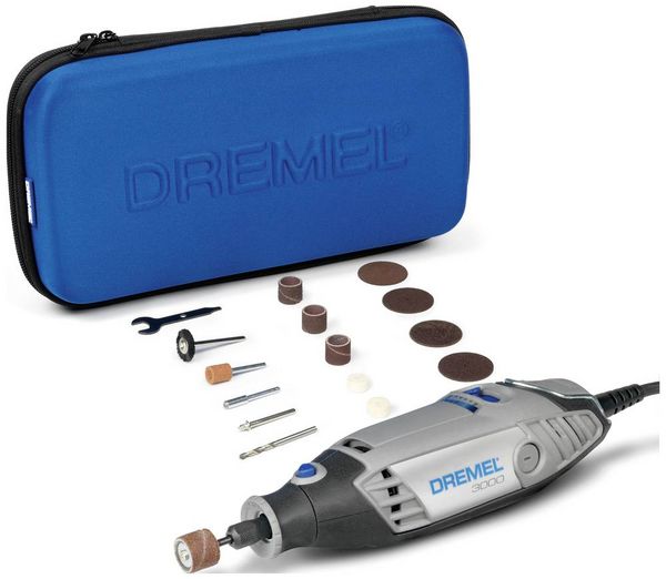 Produktbild: Dremel 3000-15 F0133000JA Multifunktionswerkzeug mit Zubeh&ouml;r, inkl. Tasche 16teilig 130W