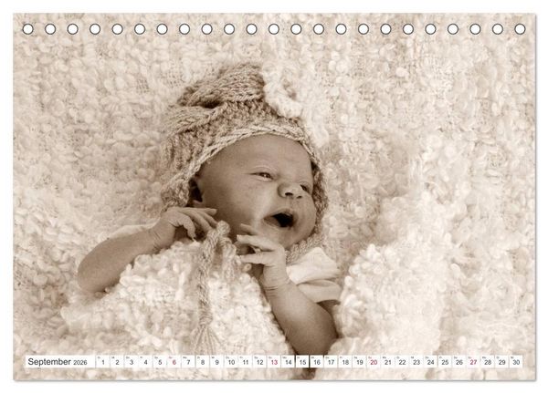 Produktbild: Babys - Willkommen im Leben (Tischkalender 2026 DIN A5 quer), CALVENDO Monatskalender