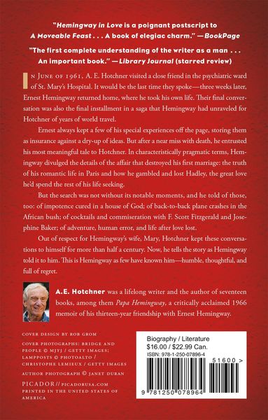 Produktbild: Hemingway in Love: His Own Story: A Memoir by A. E. Hotchner