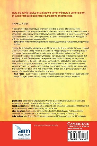 Produktbild: Managing to Improve Public Services