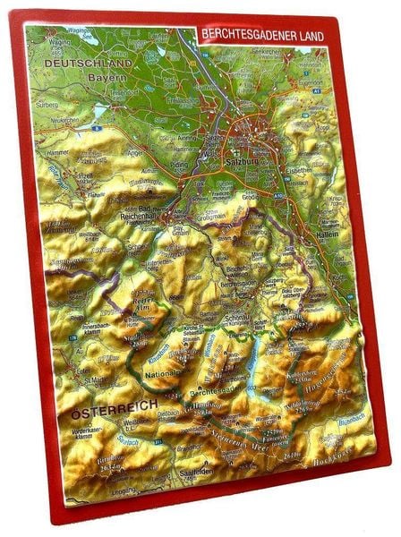 Produktbild: Reliefpostkarte Berchtesgadener Land