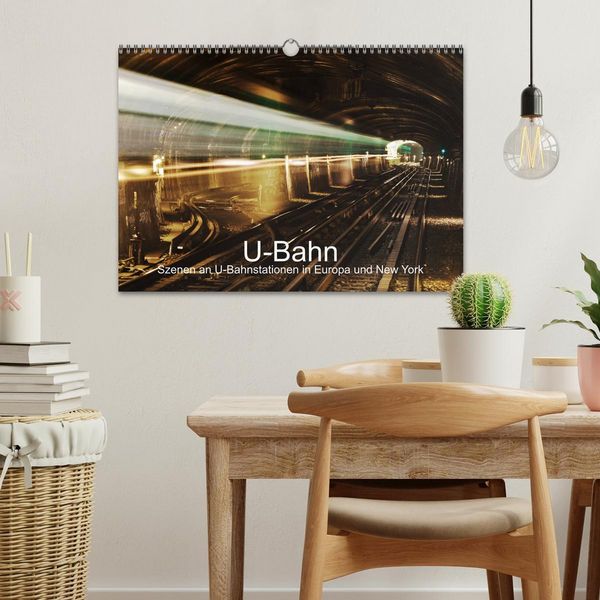 Produktbild: U-Bahn - Szenen an U-Bahnstationen in Europa und New York (Wandkalender 2026 DIN A3 quer), CALVENDO Monatskalender