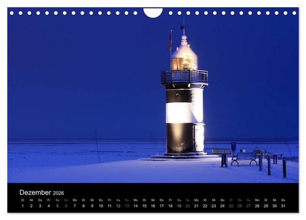 Produktbild: Leuchtturm "Kleiner Preu&szlig;e" (Wandkalender 2026 DIN A4 quer), CALVENDO Monatskalender