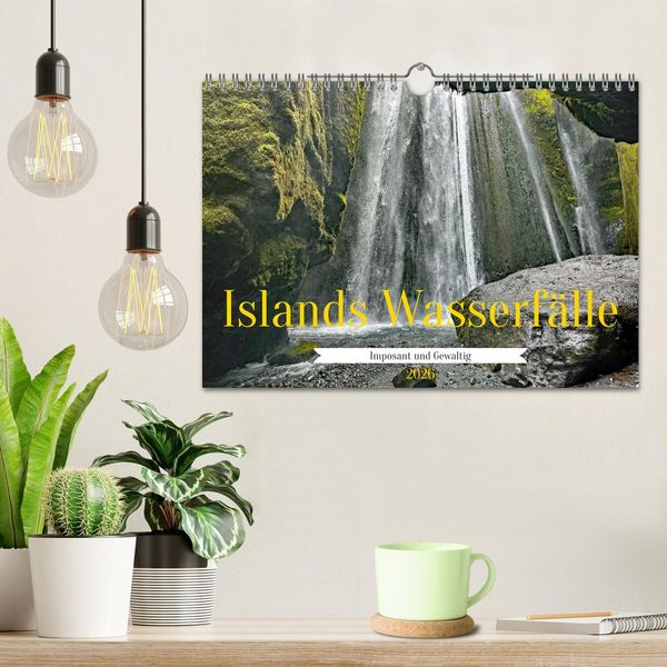 Produktbild: Islands Wasserf&auml;lle (Wandkalender 2026 DIN A4 quer), CALVENDO Monatskalender