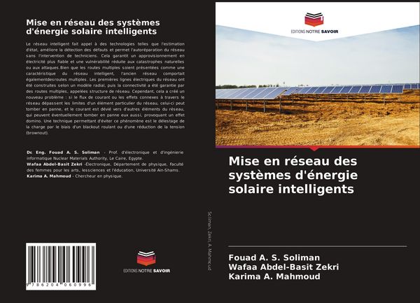 Produktbild: Mise en r&eacute;seau des syst&egrave;mes d'&eacute;nergie solaire intelligents