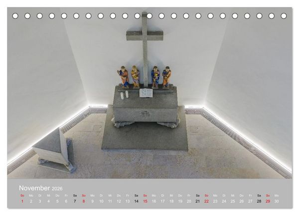 Produktbild: Backnang - Panoramablicke in die Stiftskirche (Tischkalender 2026 DIN A5 quer), CALVENDO Monatskalender