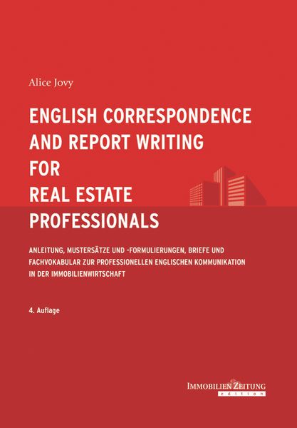 Produktbild: English Correspondence and Report Writing for Real Estate Professionals