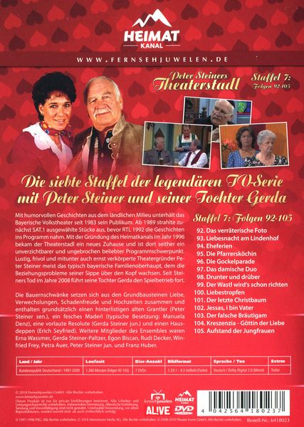 Produktbild: Peter Steiners Theaterstadl - Staffel 7/Fernsehjuwelen [7 DVDs]