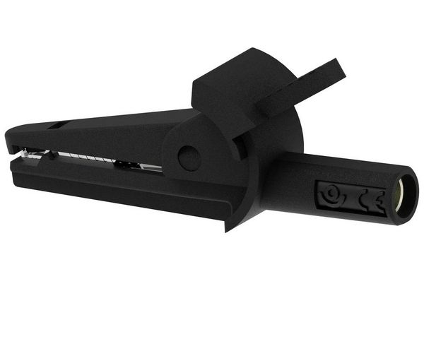 Produktbild: Electro PJP 5002-IEC-d4-CD1-N Krokodilklemme Schwarz Klemmbereich max.: 9 mm L&auml;nge: 51 mm 1 St.