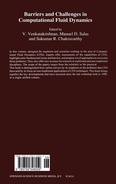 Produktbild: Barriers and Challenges in Computational Fluid Dynamics