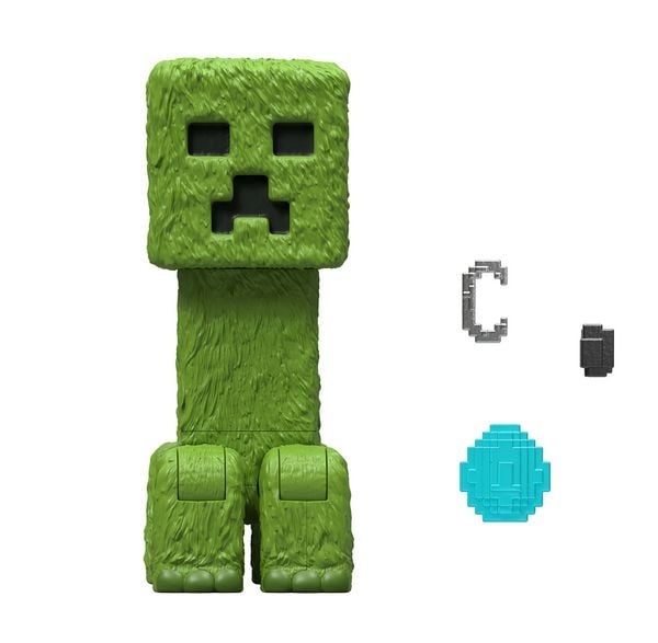 Produktbild: Minecraft Creeper Actionfigur und Zubeh&ouml;r, 10 cm gro&szlig;es Spielset, inspiriert von Ein Minecraft Film&ldquo;