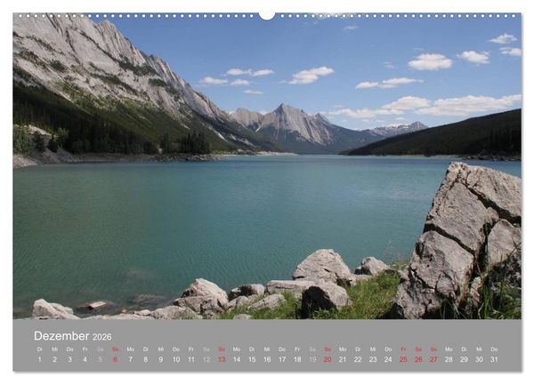 Produktbild: Rocky Mountains 2026 (Wandkalender 2026 DIN A2 quer), CALVENDO Monatskalender