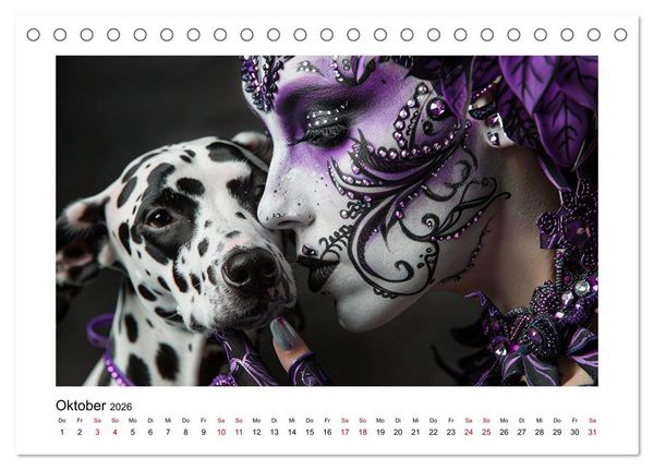 Produktbild: Dalmatinergirls (Tischkalender 2026 DIN A5 quer), CALVENDO Monatskalender