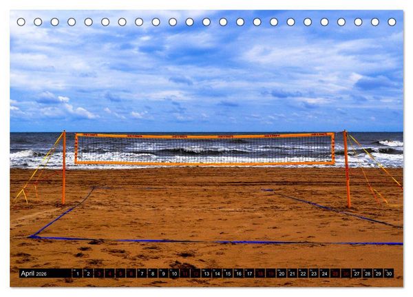 Produktbild: Volleyball Action (Tischkalender 2026 DIN A5 quer), CALVENDO Monatskalender