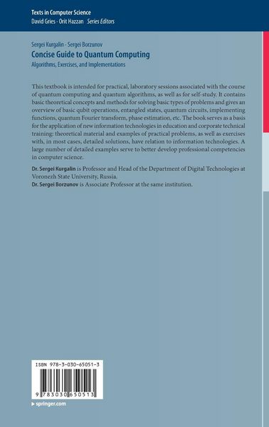 Produktbild: Concise Guide to Quantum Computing