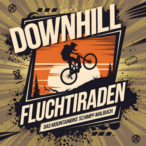 Produktbild: DOWNHILL FLUCHTIRADEN - Das Mountainbike Schimpf-Malbuch