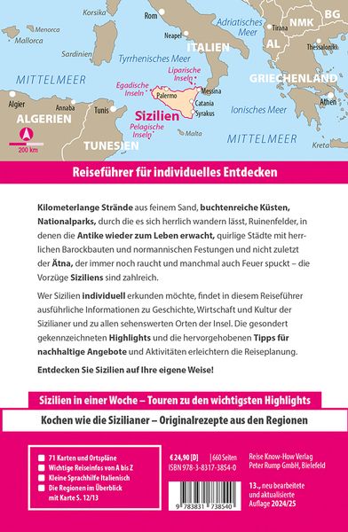 Produktbild: Reise Know-How Reiseführer Sizilien und Egadische, Pelagische & Liparische Inseln
