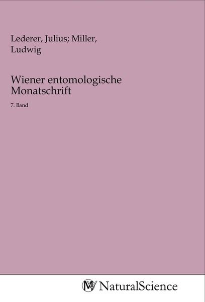 Produktbild: Wiener entomologische Monatschrift