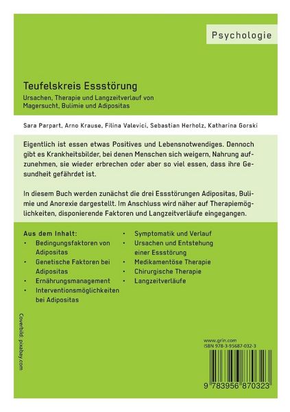Produktbild: Teufelskreis Essst&ouml;rung. Ursachen, Therapie und Langzeitverlauf von Magersucht, Bulimie und Adipositas