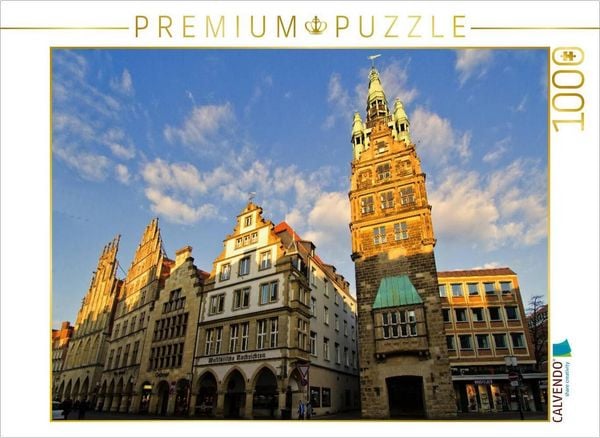 Produktbild: CALVENDO Puzzle Das Stadthaus in M&uuml;nster | 1000 Teile Lege-Gr&ouml;&szlig;e 64x48cm Foto-Puzzle f&uuml;r gl&uuml;ckliche Stunden