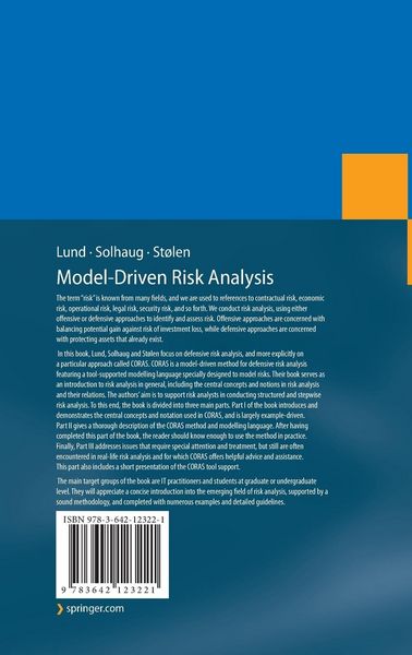 Produktbild: Model-Driven Risk Analysis