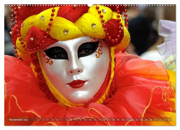 Produktbild: Magie der Masken (Wandkalender 2026 DIN A2 quer), CALVENDO Monatskalender