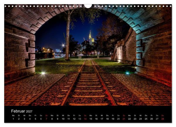 Produktbild: Frankfurt Skylights 2027 (Wandkalender 2027 DIN A3 quer), CALVENDO Monatskalender