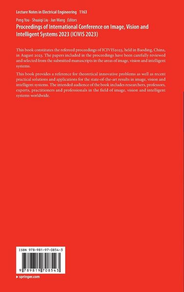 Produktbild: Proceedings of International Conference on Image, Vision and Intelligent Systems 2023 (ICIVIS 2023)