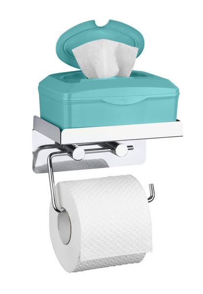 Produktbild: Toilettenpapierhalter 2 in 1 Edelstahl, rostfrei