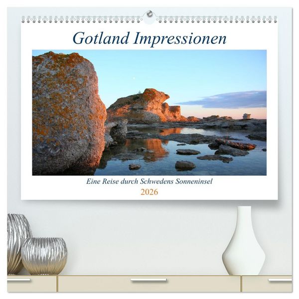 Produktbild: Gotland Impressionen (hochwertiger Premium Wandkalender 2026 DIN A2 quer), Kunstdruck in Hochglanz