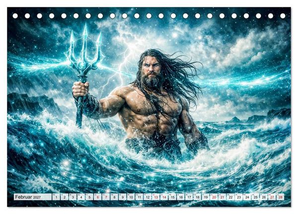 Produktbild: Sternzeichen - Die M&auml;chte des Tierkreises (Tischkalender 2027 DIN A5 quer), CALVENDO Monatskalender