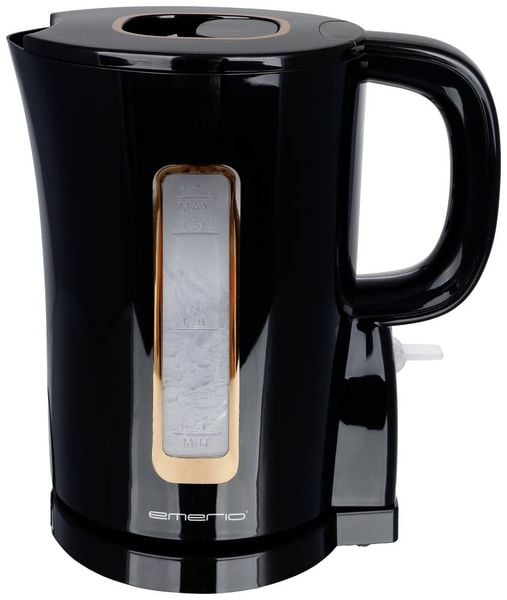 EMERIO WK-125130 Wasserkocher schnurlos Schwarz Fassungsvermögen: 1.7l