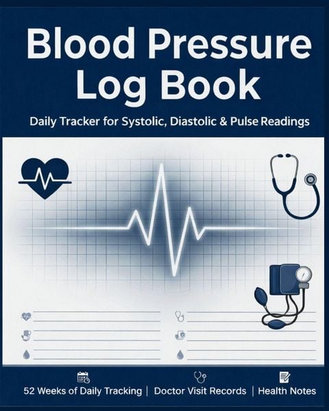 Produktbild: Blood Pressure Log Book