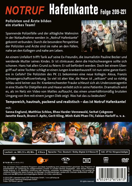 Produktbild: Notruf Hafenkante 17 - Folgen 209-221 [4 DVDs]
