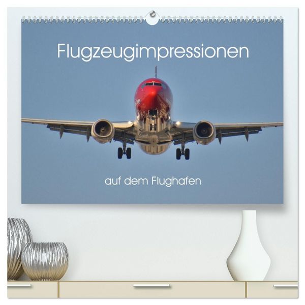Produktbild: Flugzeugimpressionen auf dem Flughafen (hochwertiger Premium Wandkalender 2027 DIN A2 quer), Kunstdruck in Hochglanz