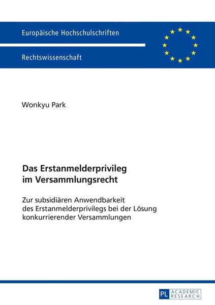 Produktbild: Das Erstanmelderprivileg im Versammlungsrecht