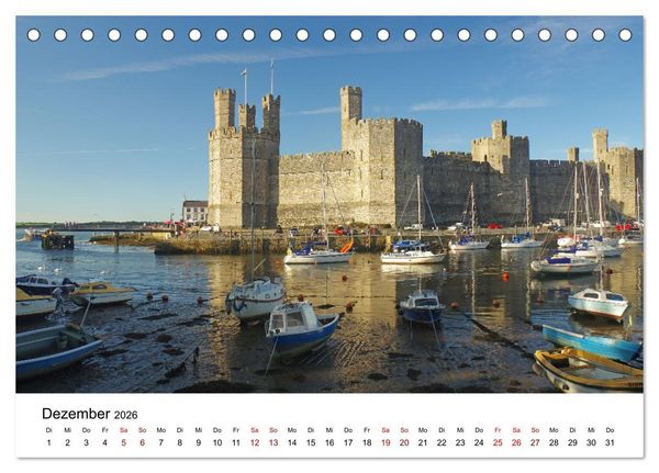 Produktbild: Cornwall und Wales (Tischkalender 2026 DIN A5 quer), CALVENDO Monatskalender
