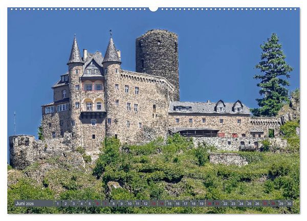 Produktbild: Burgen der Rheinromantik (Wandkalender 2026 DIN A2 quer), CALVENDO Monatskalender