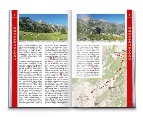 Produktbild: KOMPASS Wanderführer Peloponnes, 55 Touren mit Extra-Tourenkarte
