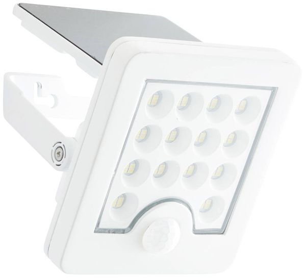 Produktbild: Brilliant Luton G40420/05 Solar-Au&szlig;enwandleuchte mit Bewegungsmelder LED 4W Wei&szlig;
