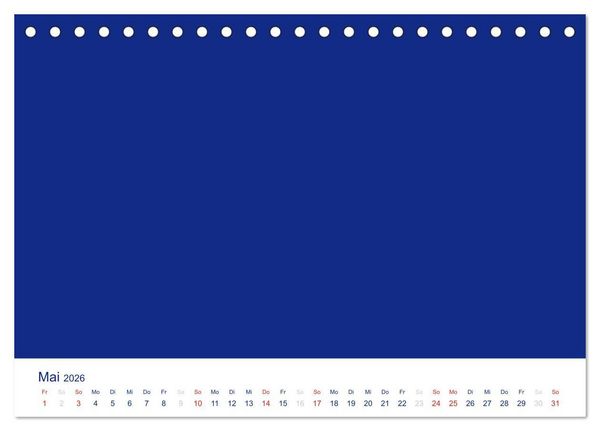 Produktbild: Farbiger Bastelkalender (Tischkalender 2026 DIN A5 quer), CALVENDO Monatskalender