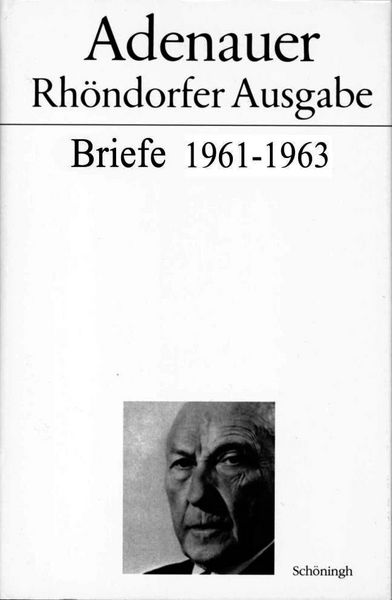 Produktbild: Adenauer Briefe 1961-1963