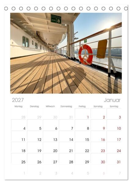 Produktbild: Tischplaner 2027 - Kreuzfahrtpiraten (A5 Tischkalender zum Aufstellen) CALVENDO